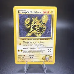 Lt. Surge's Electabuzz - 27/132 - Pokemon Gym Heroes Unlimited Rare Card NM -c - Image 1