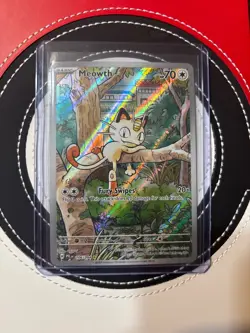 Meowth 106/094 Phantasmal Flames English Pokemon Card TCG Illustration Rare IR - Image 1