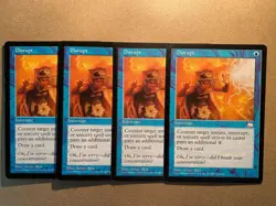 MTG 4x Disrupt Weatherlight Pauper Legacy Magic the Gathering Card x4 LP - Image 1