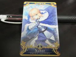 FGO Fate Grand Order Arcade Card Servant Artoria Pendragon Saber FOIL Altria - Image 1