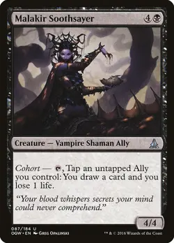 MALAKIR SOOTHSAYER x4 mtg NM Oath of The Gatewatch 4 Unc - Image 1