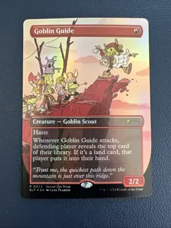 MTG RCQ Secret Lair Boarderless Foil Promo Goblin Guide #23 - NM - Image 1