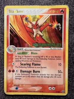 Blaziken 1/106 Holo Rare EX Emerald Stamped Pokemon Card HP - Image 1