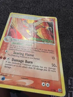 Blaziken 1/106 Holo Rare EX Emerald Stamped Pokemon Card HP - Image 3