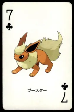 Flareon 7 of Clubs Venusaur Poker Deck Pokemon Japanese ~ HP - Image 1