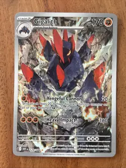 Pokemon TCG Gigalith White Flare Illustration Rare Card 129/086 NM - Image 1