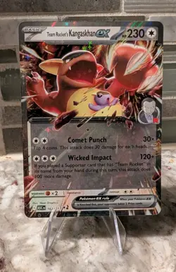Team Rocket's Kangaskhan EX Double Rare 162/217 Pokemon Ascended Heroes TCG NM - Image 1