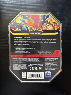 🧡 Pokemon TCG Mega Charizard Y ex Tin 4 Booster Packs & Charizard Promo Sealed - Image 2