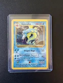 Gyarados Pokemon Card TCG 006/102 Base Set Unlimited Holo - Image 1