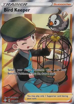 Pokemon Shining Fates Bird Keeper (Full Art) 066/072 Ultra Rare - Image 1