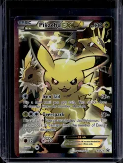 2016 Pokemon XY Pikachu EX Black Star Promos Full Art #XY124 - Image 1