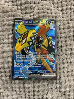 Pokemon Tapu Koko EX 222/182 SV04: Paradox Rift Ultra Rare Full Art Holo 210 HP - Image 1