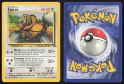 Pokemon TCG | Tauros 47/64 | Uncommon | Jungle | Moderately Played - Image 1