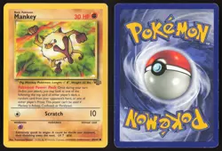 Pokemon TCG | Mankey 55/64 | Common | Jungle | Moderately Played - Image 1