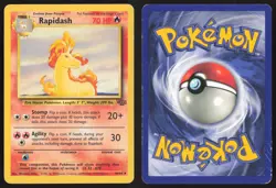 Pokemon TCG | Rapidash 44/64 | Uncommon | Jungle | Moderately Played - Image 1