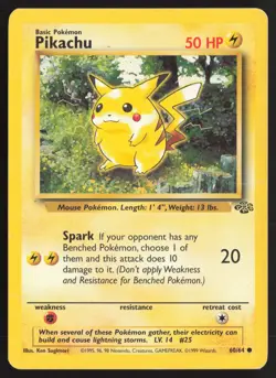 Pokemon TCG | Pikachu 60/64 | Common | Jungle | Moderately Played - Image 2