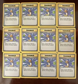 1999 POKEMON BASE SET GUST OF WIND 93/102 (LOT OF 12) LP/NM - Image 1