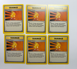 Pokemon TCG Super Potion Base Set #90/102 6-Card Lot WOTC Vintage 1999 Trainer - Image 1