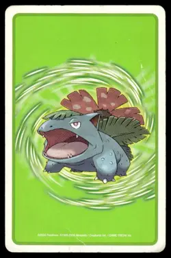 Kabuto 7 of Spades Venusaur Poker Deck Pokemon Japanese ~ HP Creased - Image 2