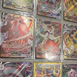Pokemon TCG Sword & Shield VMAX V Full Art Holo Card Lot 9 Rayquaza Chandelure - Image 3