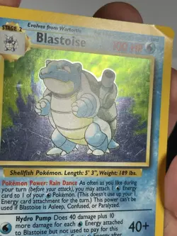 1999 Pokemon Base Set Blastoise HOLO 2/102 - Image 5