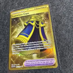 Luxurious Cape 265/182 Paradox Rift Gold Secret Rare Holo Pokemon Card NM - Image 2