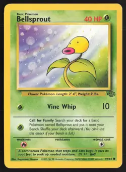 Pokemon TCG | Bellsprout 49/64 | Common | Jungle | Lightly Played - Image 2