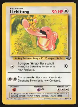 Pokemon TCG | Lickitung 38/64 | Uncommon | Jungle | Lightly Played - Image 2