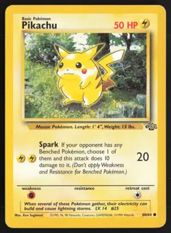 Pokemon TCG | Pikachu 60/64 | Common | Jungle | Lightly Played - Image 2