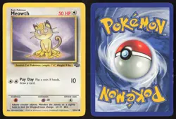 Pokemon TCG | Meowth 56/64 | Common | Jungle | Lightly Played - Image 1