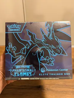 Pokemon Mega Evolution Phantasmal Flames Elite Trainer Box Pokemon Center Sealed - Image 1