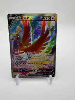 Pokemon TCG Ho-Oh V 187/195 Silver Tempest - Image 1