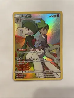 FULL ART Gallade (Wally Art) SECRET RARE 244/236 Pokemon Cosmic Eclipse Holo LP - Image 1