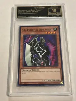 2020 Yu-Gi-Oh Gearfried The Iron Knight #LDK2-ENJ12 Legendary Crown Grading 10 - Image 1