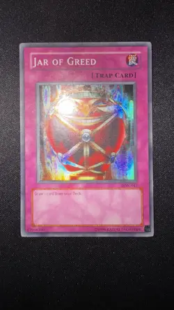 Yugioh Jar Of Greed LON-047 Super Rare Original Print LP - Image 2