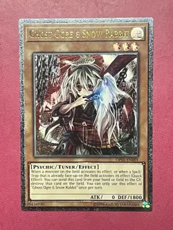 Ghost Ogre & Snow Rabbit OP05-EN001 Ultimate Rare Yugioh NM Euro print - Image 1