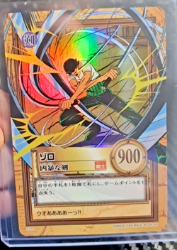 BANDAI One Piece Hyper Battle C114 ZORO HOLO FOIL SCARCE EARLY CARD VINTAGE - Image 1