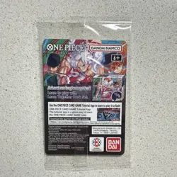 Bandai One Piece CCG Monkey.D.Luffy US Voyage Promo Full Art Holo Character Card - Image 2