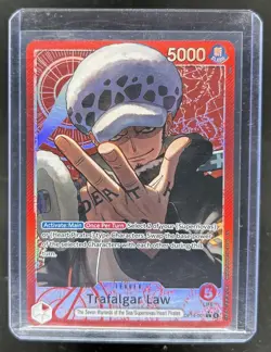 2026 One Piece Azure Sea's Seven Trafalgar Law Leader #OP14-001 - Image 1