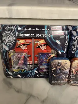 One Piece Illustration Box IB06 Vol 6 - Sealed NEW Lot Of 4 + 2 mini Tins Vol 2 - Image 3