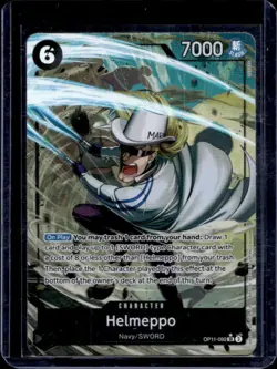 2025 One Piece Helmeppo Super Rare Alternative Art #OP11-092 - Image 1