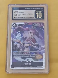 ONE PIECE TCG - Perona -Wings of the Captain- OP06-093 SR - CGC PRISTINE 10 - Image 1