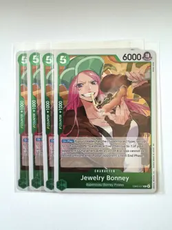 Jewelry Bonney EB03-017 x4 PLAYSET Extra Booster: One Piece Heroines Foil - Image 1