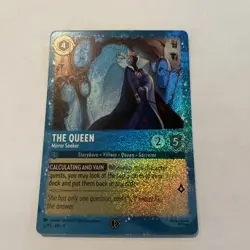 The Queen Mirror Seeker Glimmer Foil Promo from Disney Lorcana Costco - Image 1