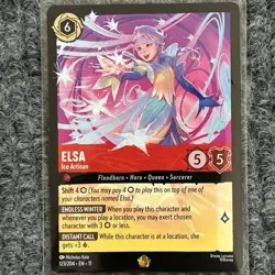 Disney Lorcana Winterspell Elsa Ice Artisan 123/204 Legendary NM/Mint - Image 1
