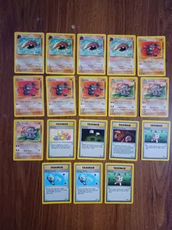 Vintage Pokemon Cards HP Fossil Set Lot 50+ Cards Commons/Uncommons - Image 3