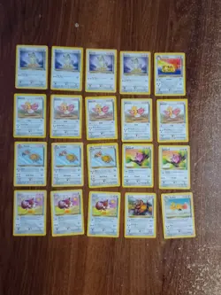 Vintage Pokemon Cards HP Jungle Set Lot 80+ Cards Commons/Uncommons - Image 1