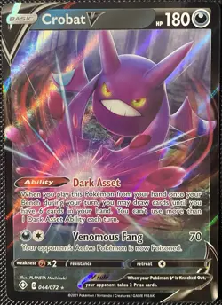 Crobat V 044/072 Shining Fates Holo - Pokemon Card - Image 1