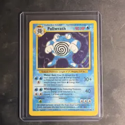 Poliwrath 13/102 Holo Rare Unlimited Base Set Pokemon Card - Image 1