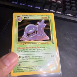 Pokemon TCG Muk Fossil Set Card 13/62 Unlimited Holo Rare 1999 - Image 4